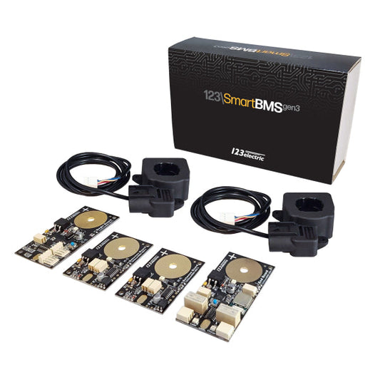 123Electric BMS - Complete Set (4 Cells) With Bluetooth 4.0 with 2 current sensors